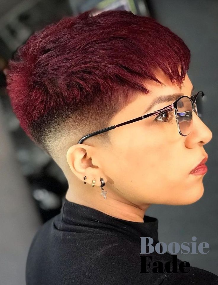 boosie fade with red dye