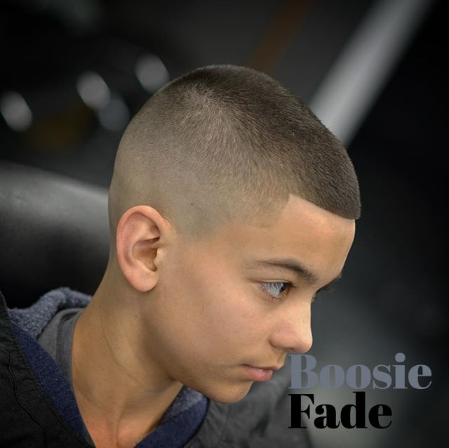 high boosie fade on a kid