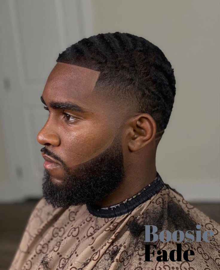 boosie fade with beard